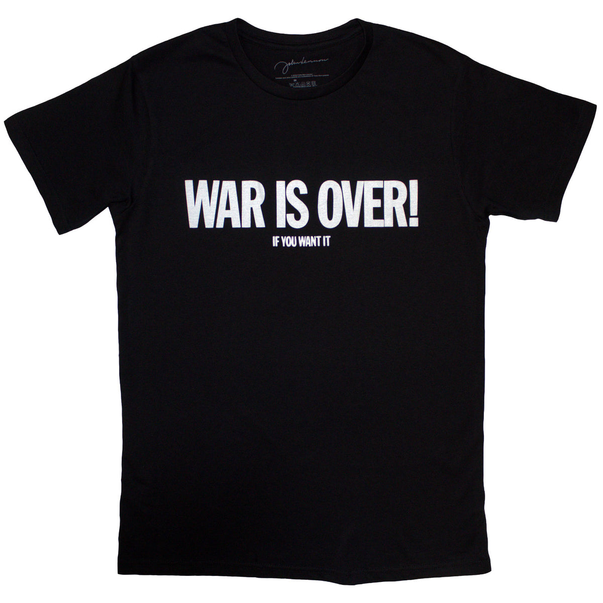 JOHN LENNON - WAR IS OVER - T-Shirt Black