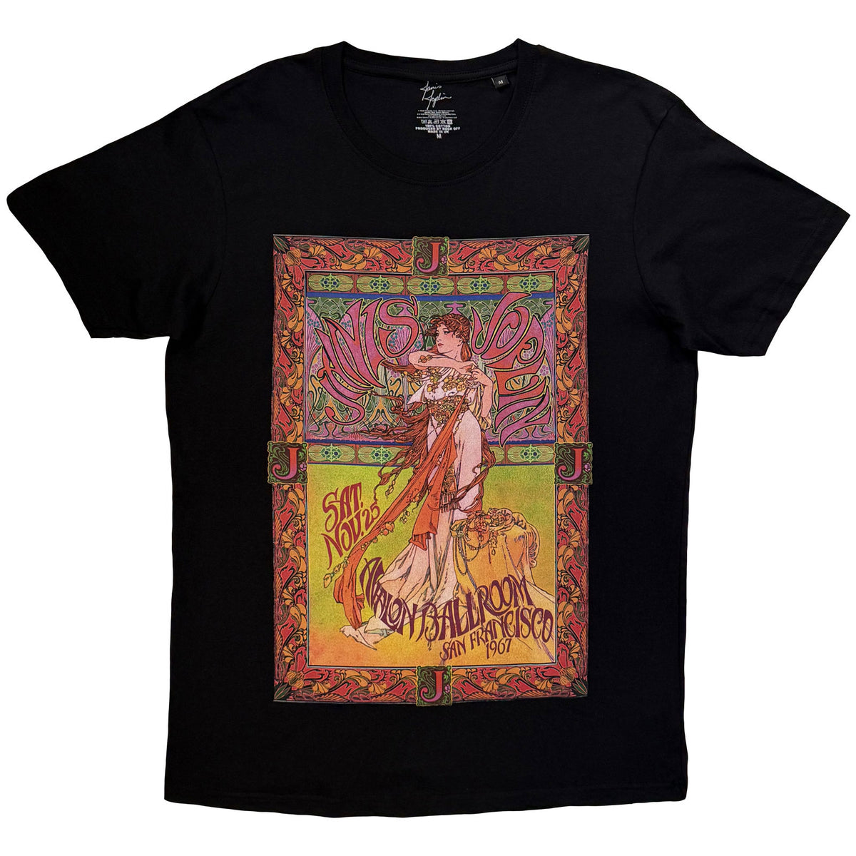 JANIS JOPLIN - AVALON BALLROOM - T-Shirt Black