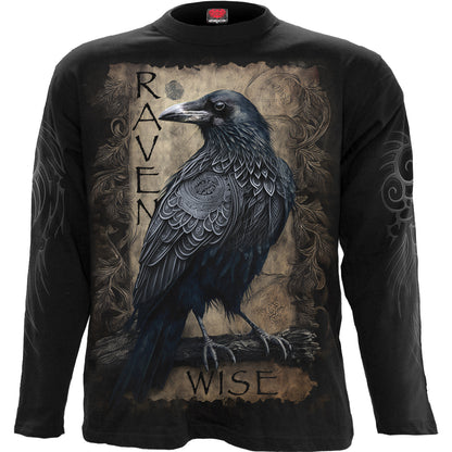 RAVEN WISE - Longsleeve T-Shirt Black