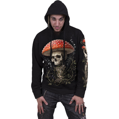 SHROOMS – Bluza z kapturem, czarna