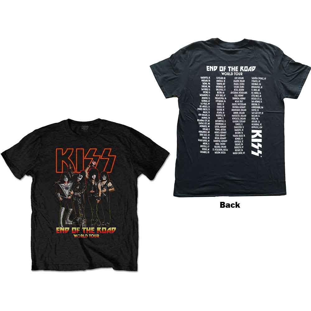 KISS - END OF THE ROAD TOUR - T-Shirt Black