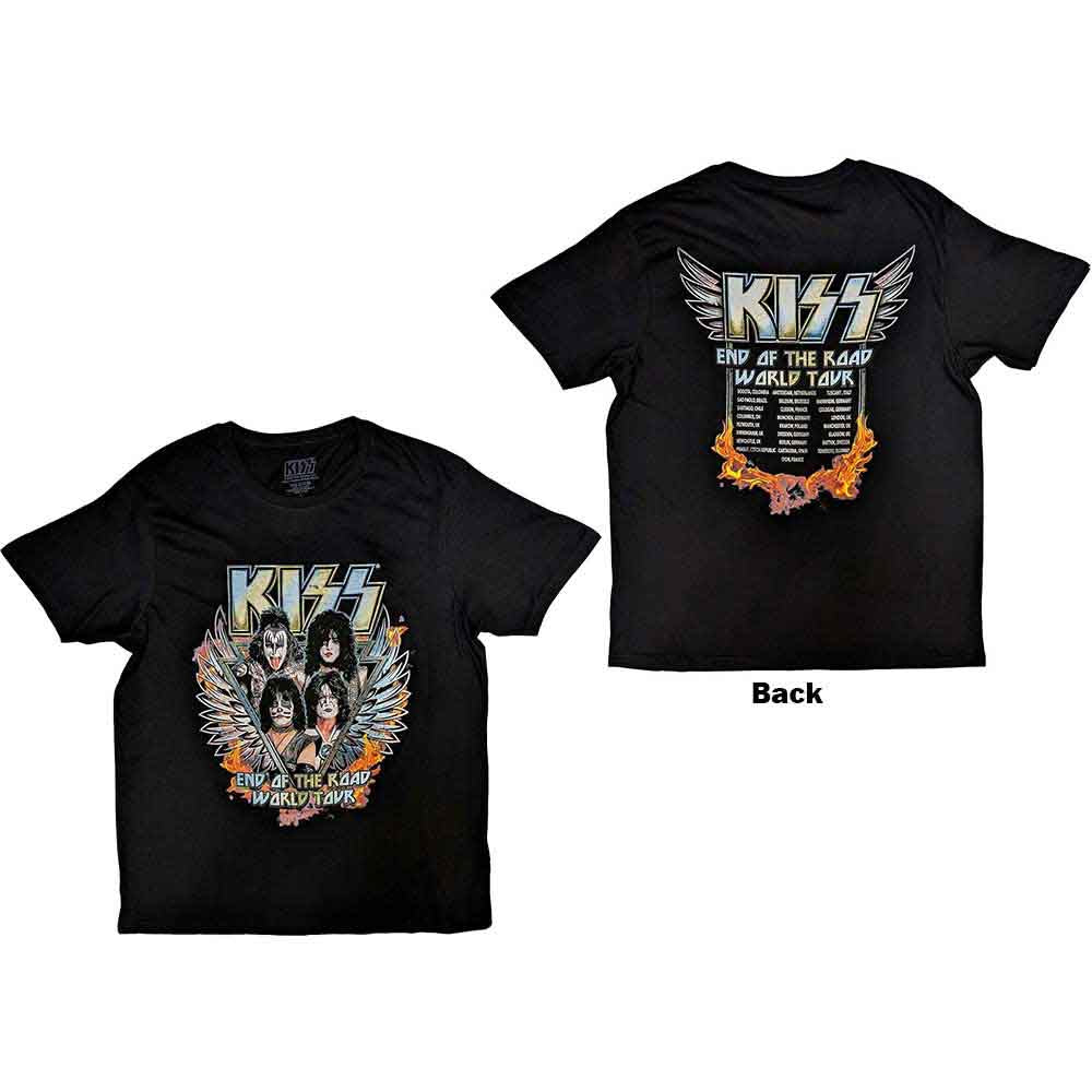 KISS - END OF THE ROAD WINGS - T-Shirt Black