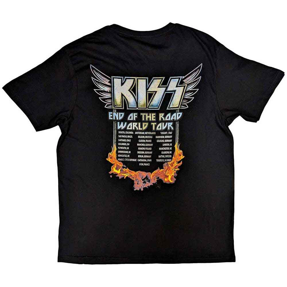 KISS - END OF THE ROAD WINGS - T-Shirt Black