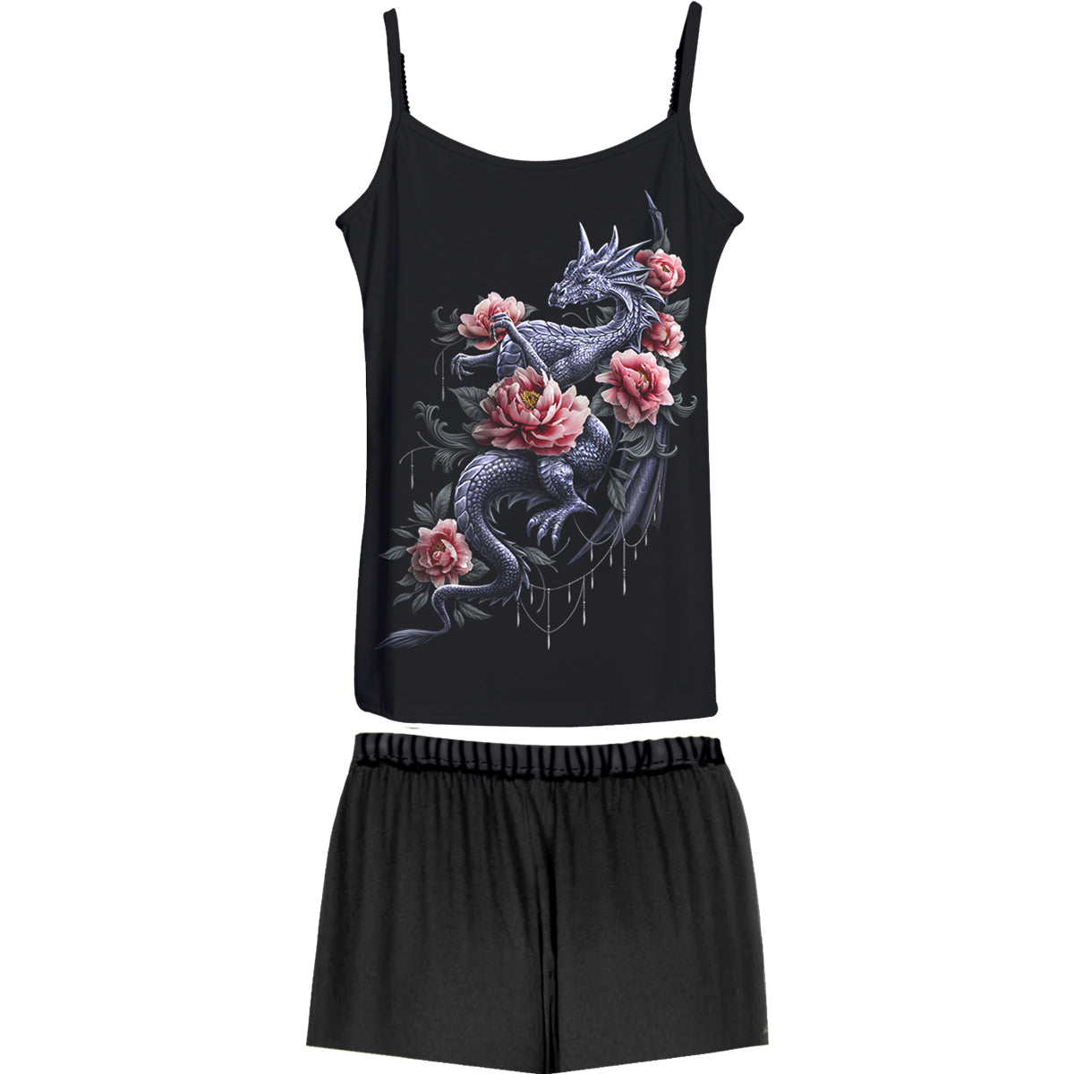 MATERNAL INSTINCTS - 4pc Gothic Pyjama Set