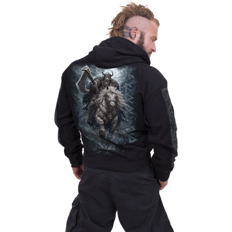 VIKING RAMPAGE – Bluza z kapturem, czarna