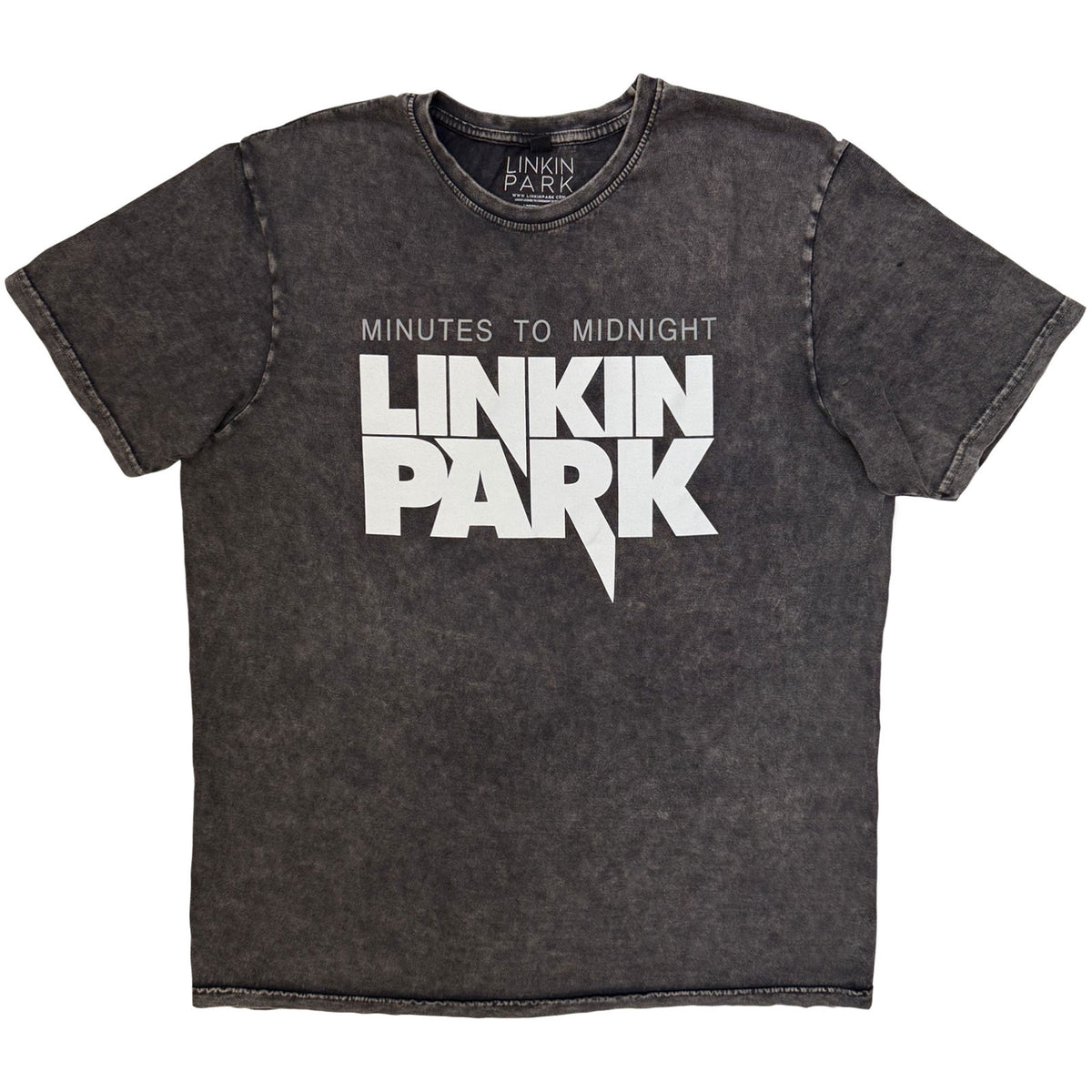 LINKIN PARK - MINUTES TO MIDNIGHT - Stone Wash T-Shirt Grey