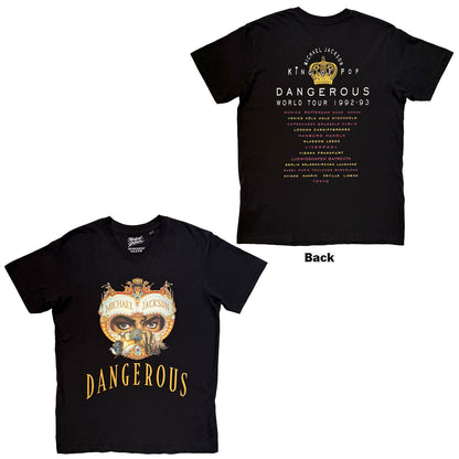 MICHAEL JACKSON - DANGEROUS WORLD TOUR - T-Shirt Black