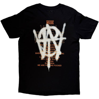 MUSE - GRAFITTI TRACKLIST - T-Shirt Black