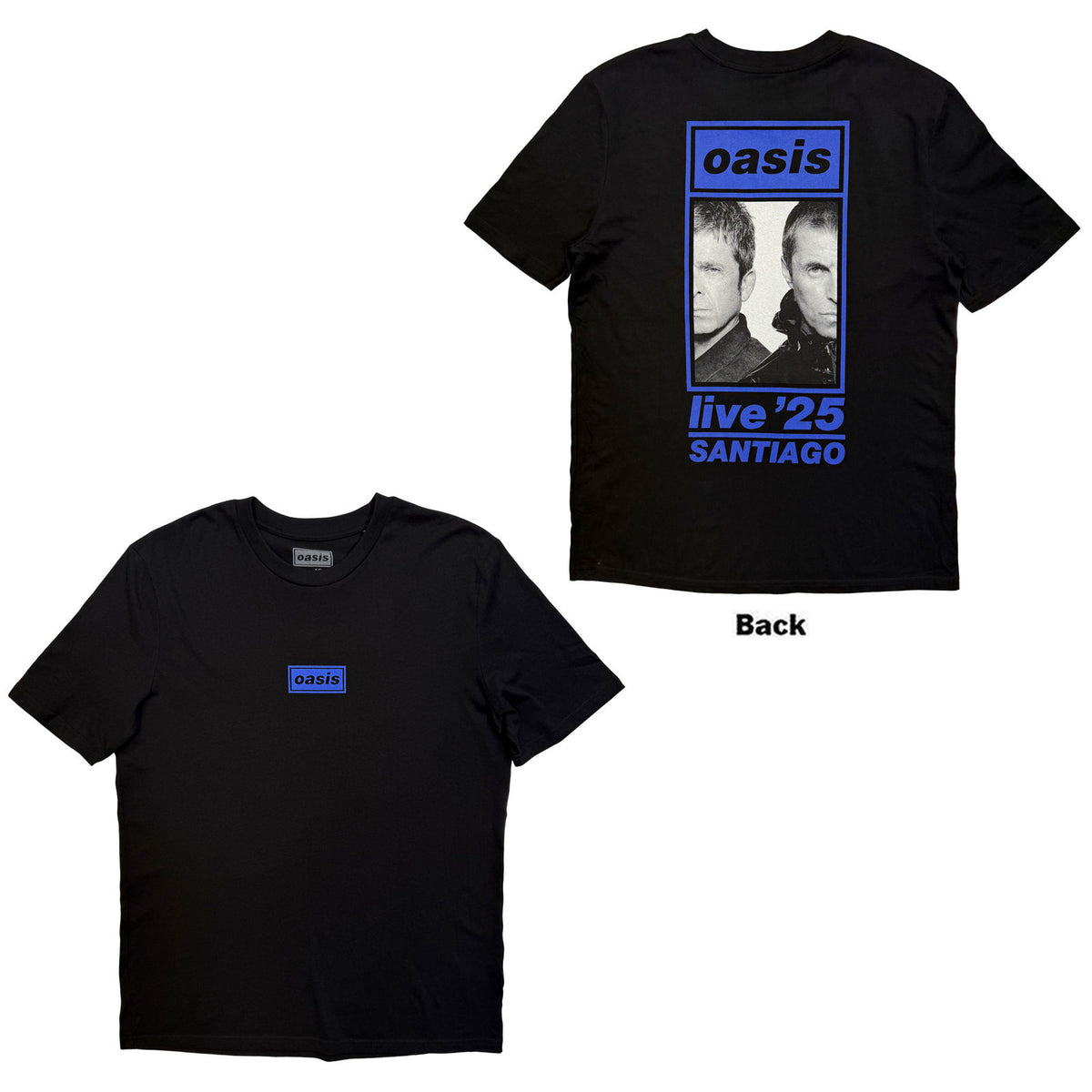 OASIS - SANTIAGO HALF FACES FAN STORE - T-Shirt Black