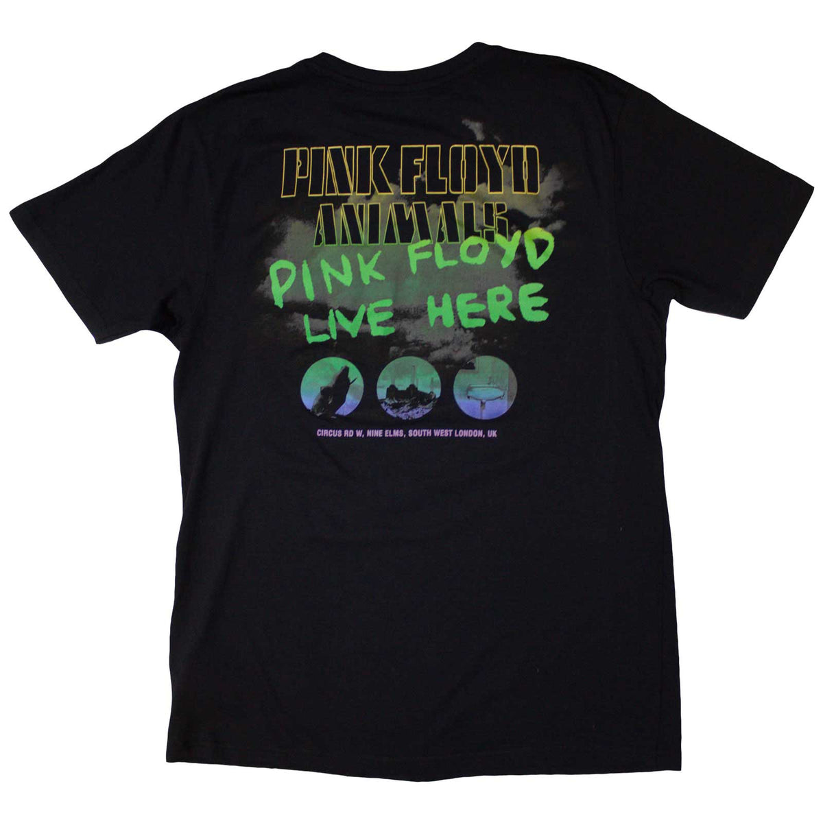 PINK FLOYD - ANIMALS RAINBOW PHOTO - T-Shirt Black