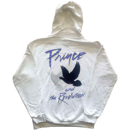 PRINCE - FACES & DOVES - Pullover Hoodie White