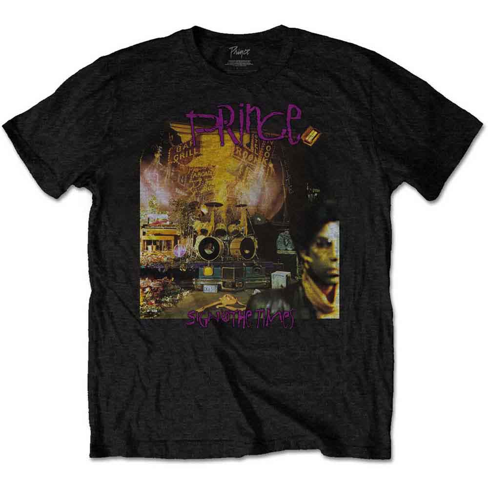 PRINCE - SIGN O THE TIMES ALBUM - T-Shirt Black