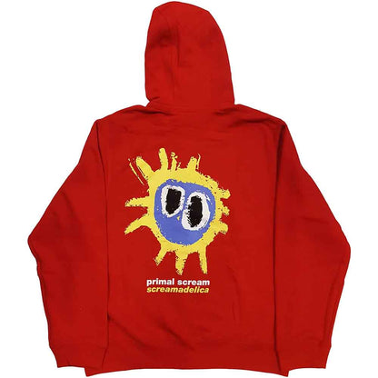 PRIMAL SCREAM - SCREAMADELICA - Zipped Hoodie Red