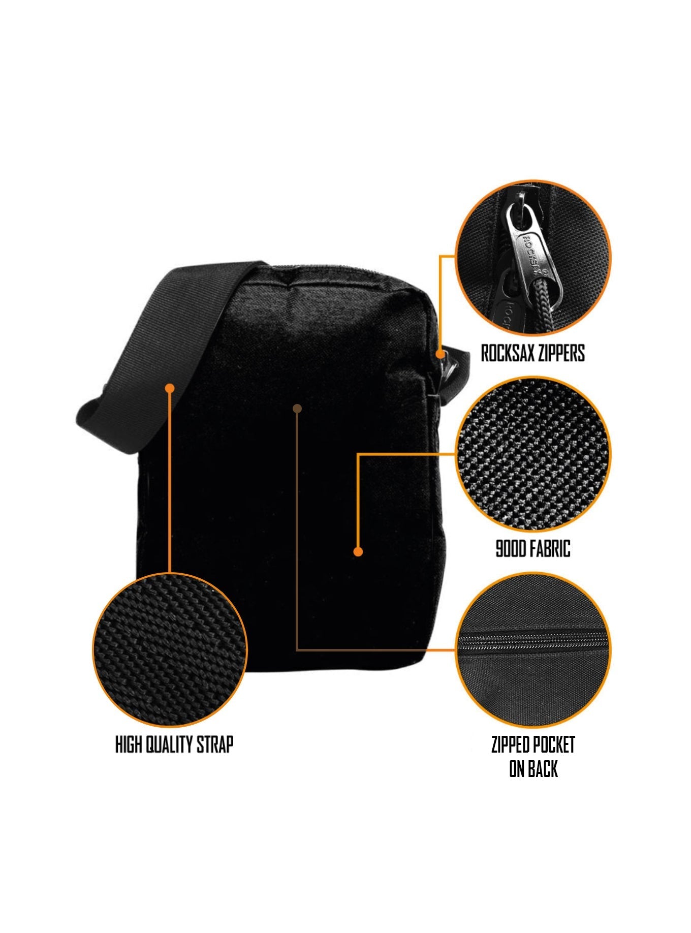 Rocksax Megadeth Crossbody Bag - Peace Sells