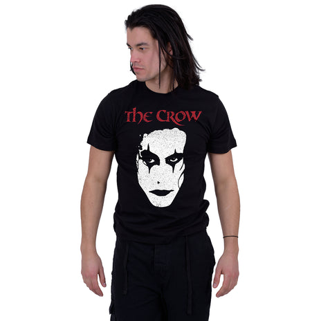 THE CROW - FACE - Koszulka z nadrukiem z przodu czarny