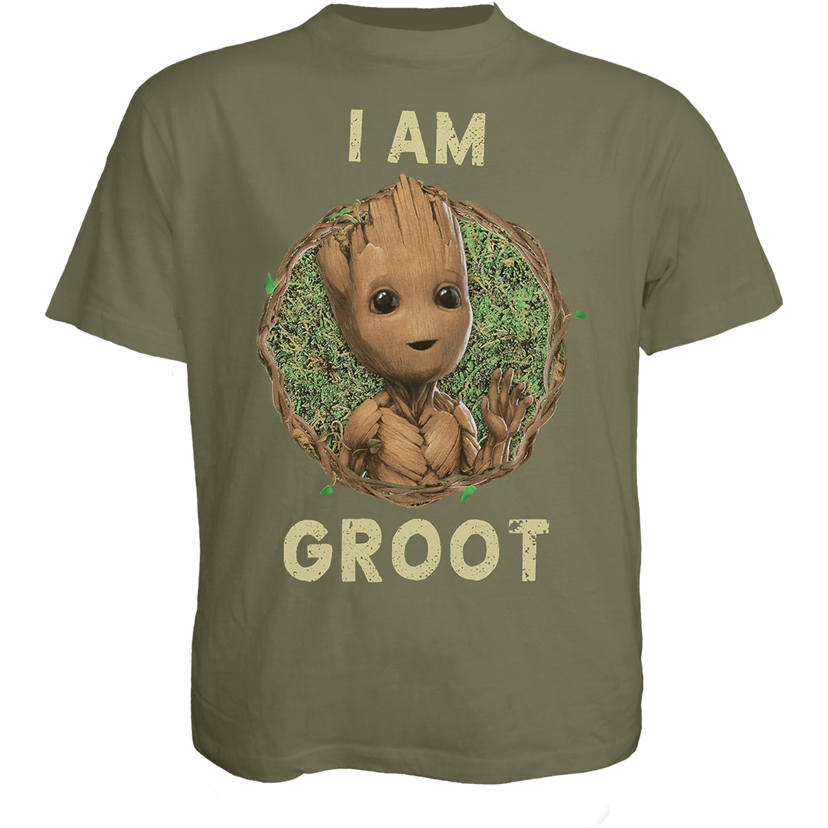 MARVEL I AM GROOT - I AM GROOT - T-Shirt Olive