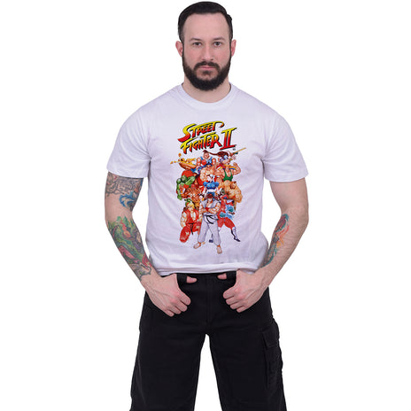 STREETFIGHTER 2 - GROUP SHOT WHITE - Koszulka biała