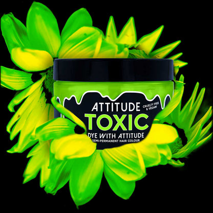 TOXIC UV GREEN - Farba do włosów Attitude - 135ml