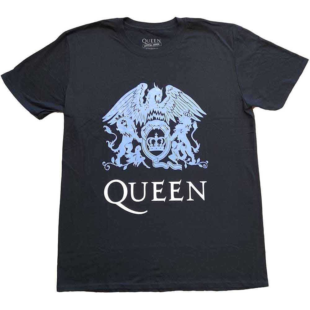 QUEEN - BLUE CREST - T-Shirt Black - 2