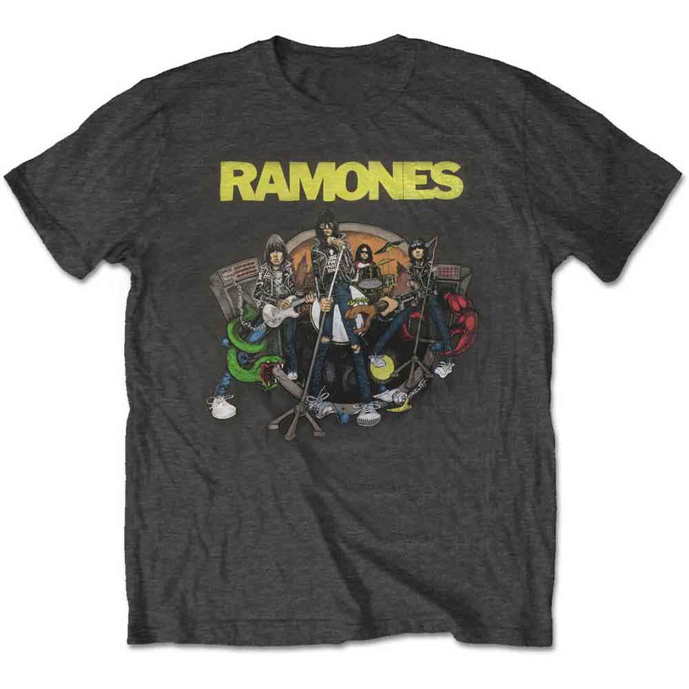 RAMONES - ROAD TO RUIN - T-Shirt Grey