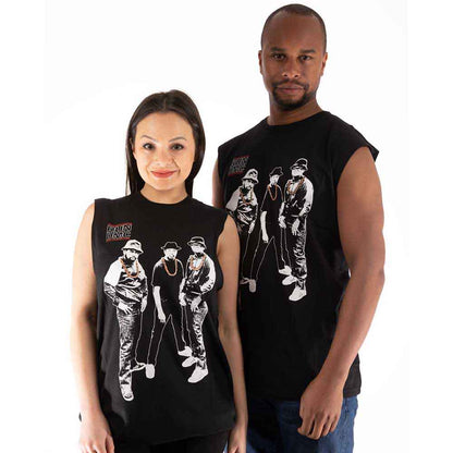 RUN DMC - GOLD CHAINS PHOTO - Tank T-Shirt Black