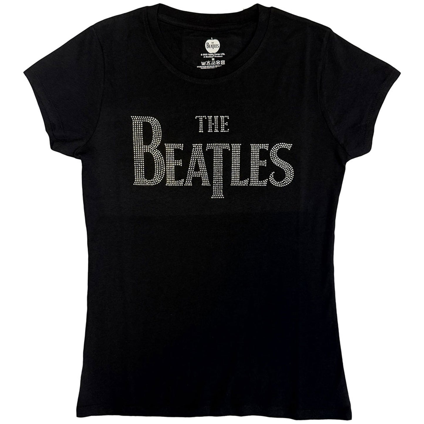 BEATLES, THE - DROP T CRYSTALS - Koszulka damska czarna (ozdobiona)