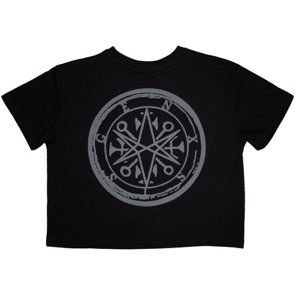 BRING ME THE HORIZON - METAL LOGO GENXSIS - Crop Top Black (Back Print)