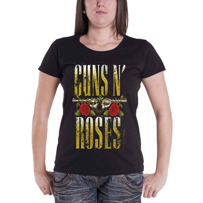 GUNS N ROSES - BIG GUNS - Ladies T-Shirt Black