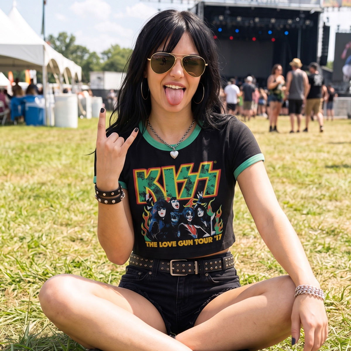 KISS - ST PADDY'S - Crop Top czarny