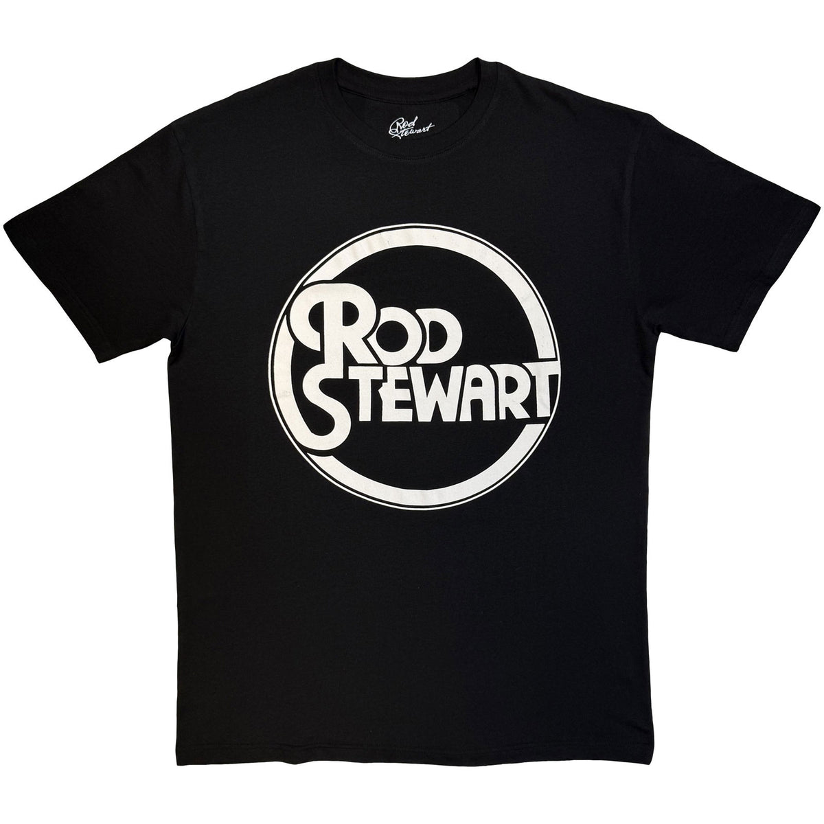 ROD STEWART - CIRCLE LOGO MONO - T-Shirt Black