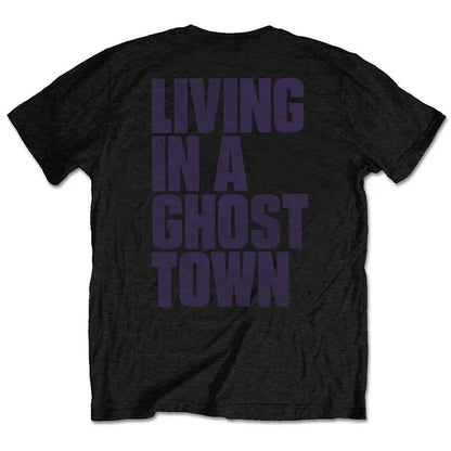 THE ROLLING STONES - GHOST TOWN DISTRESSED - T-Shirt Black