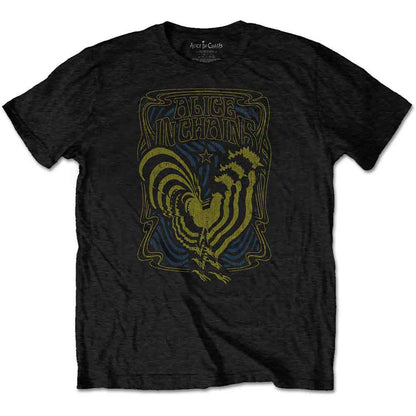 ALICE IN CHAINS - PSYCHEDELIC ROOSTER - T-Shirt Black