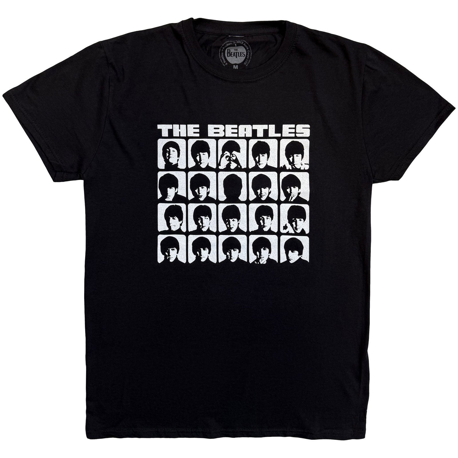 BEATLES, THE - HARD DAYS NIGHT FACES MONO - Koszulka czarna