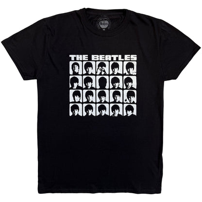 BEATLES, THE - HARD DAYS NIGHT FACES MONO - Koszulka czarna