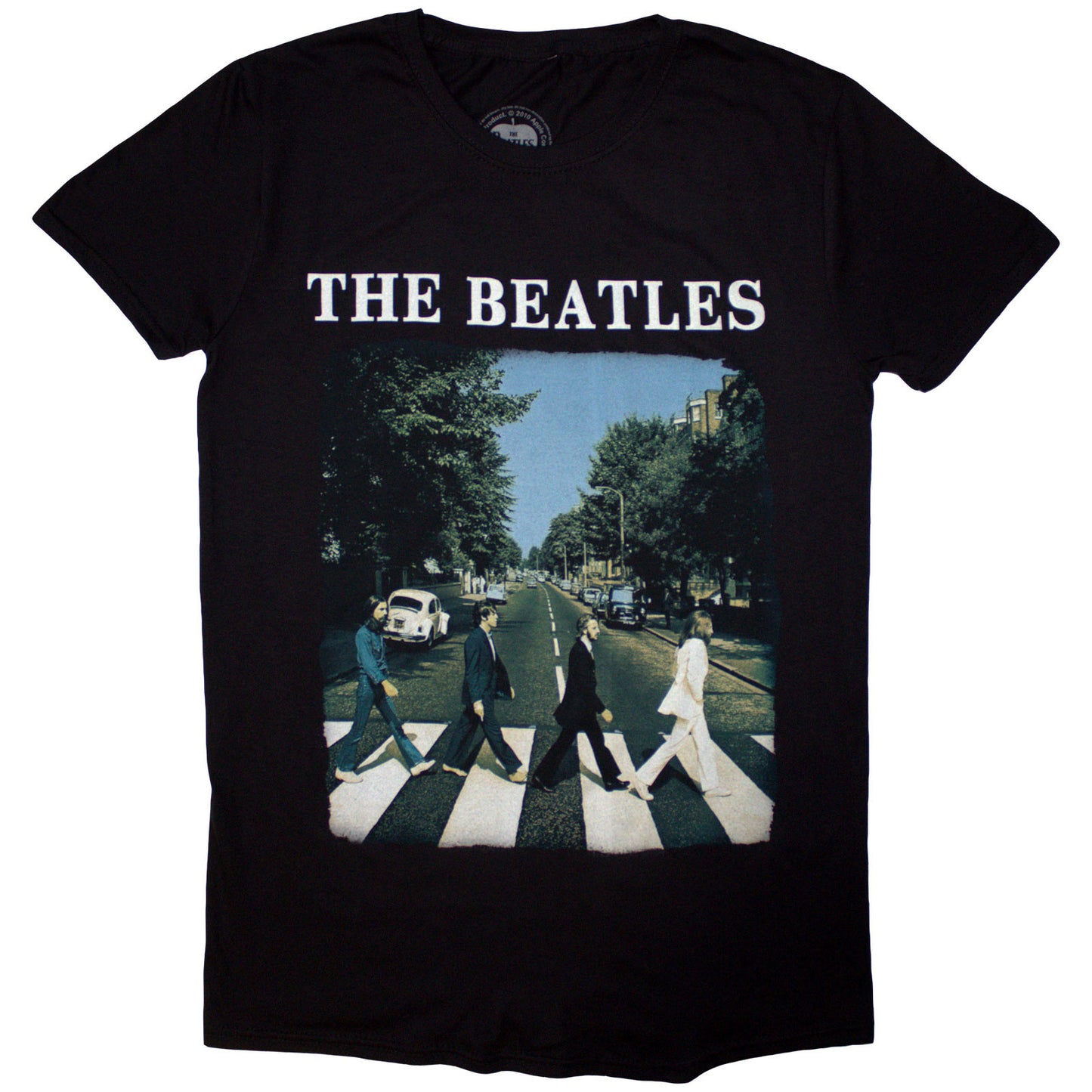 BEATLES, THE - ABBEY ROAD & LOGO - T-Shirt Black
