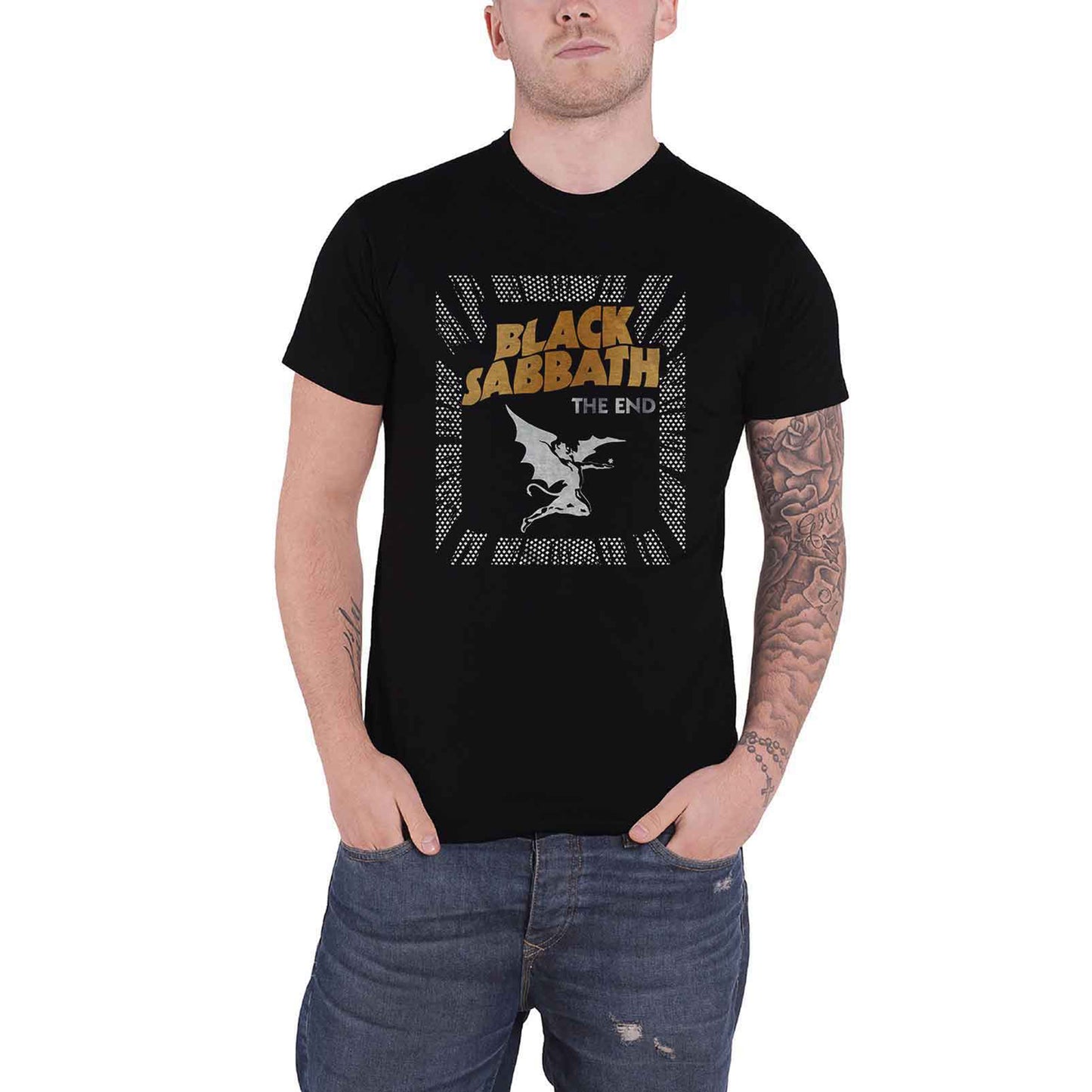 BLACK SABBATH - THE END DEMON - T-Shirt Black (Back Print)