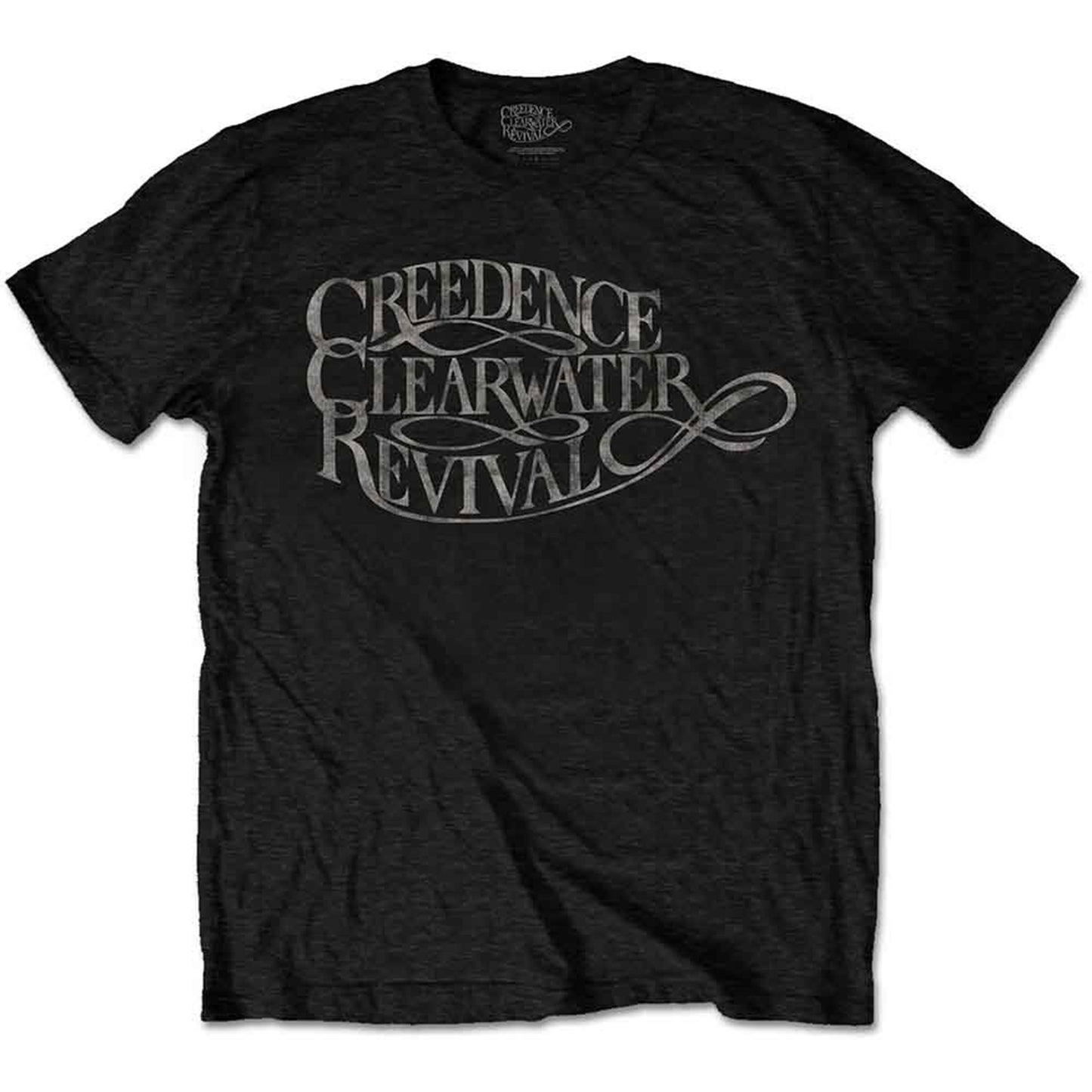 CREEDENCE CLEARWATER REVIVAL - VINTAGE LOGO - T-Shirt Black