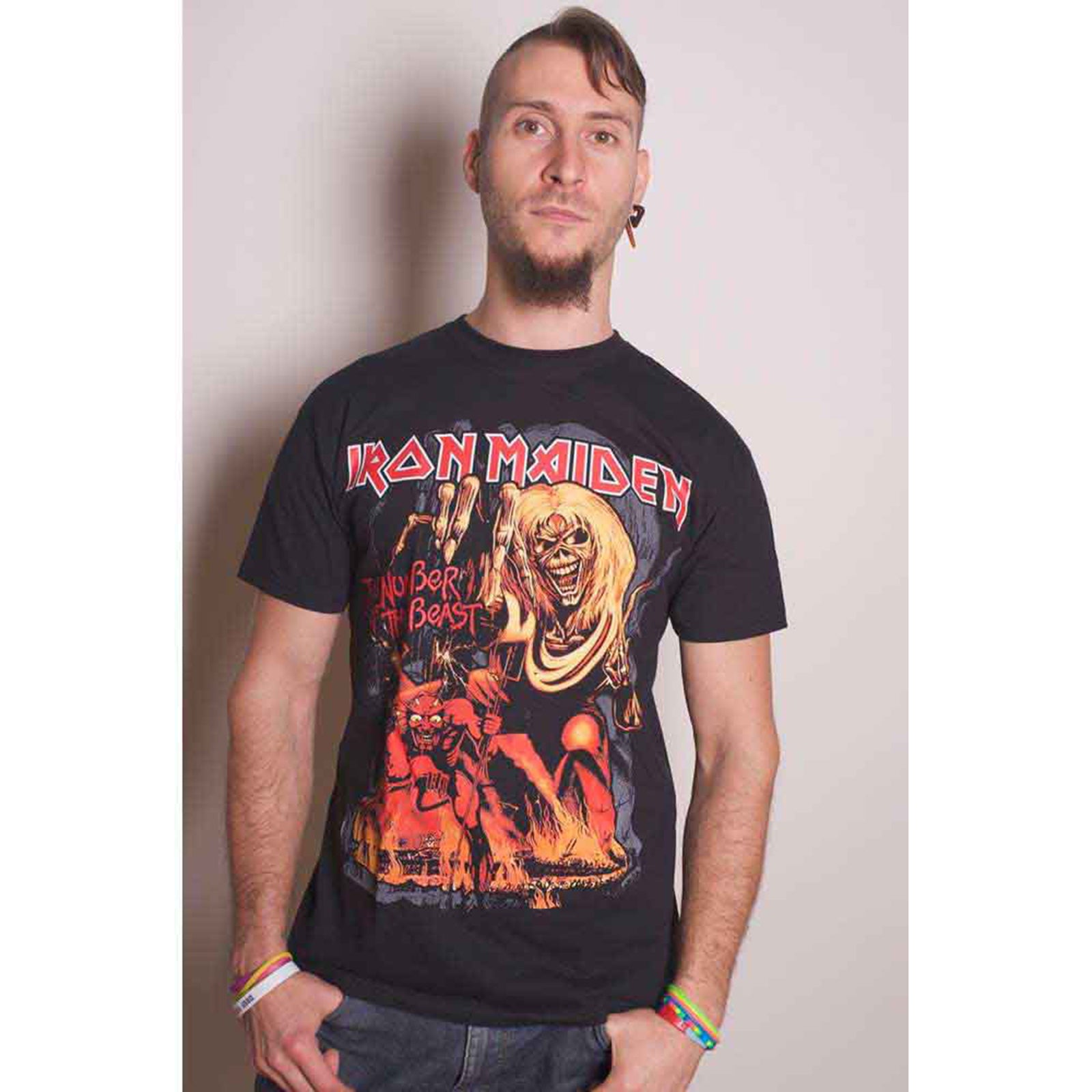 IRON MAIDEN - NUMBER OF THE BEAST GRAPHIC - Koszulka czarna