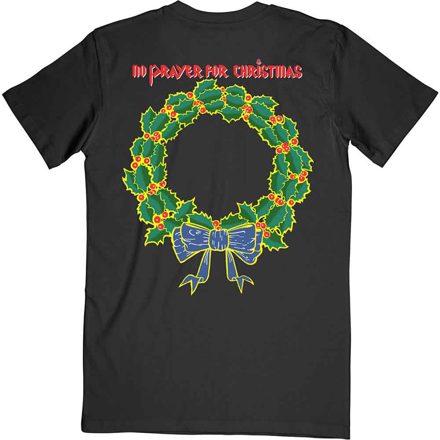 IRON MAIDEN - NO PRAYER FOR CHRISTMAS - T-Shirt Black (Back Print)