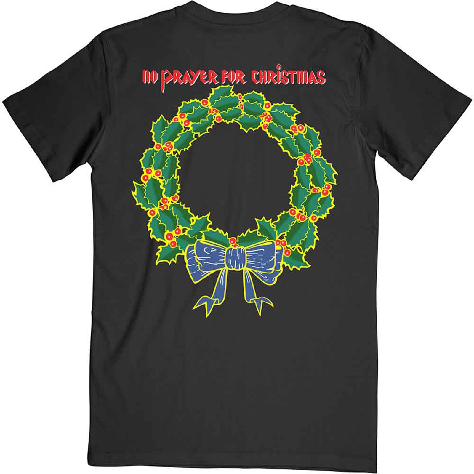 IRON MAIDEN - NO PRAYER FOR CHRISTMAS - T-Shirt Black (Back Print)