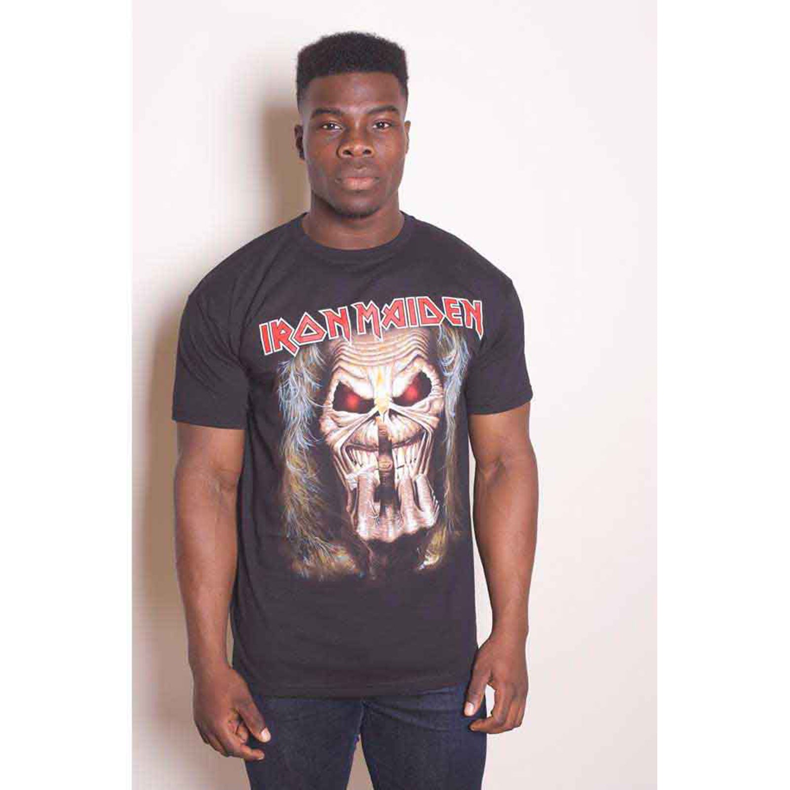 IRON MAIDEN - EDDIE CANDLE FINGER - T-Shirt czarny