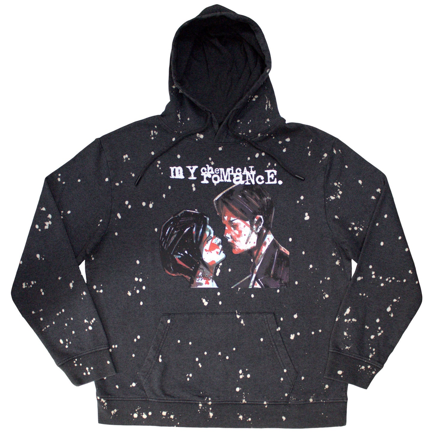 MY CHEMICAL ROMANCE - THREE CHEERS - Dip Dye Pullover Hoodie Black (Wash Collection)