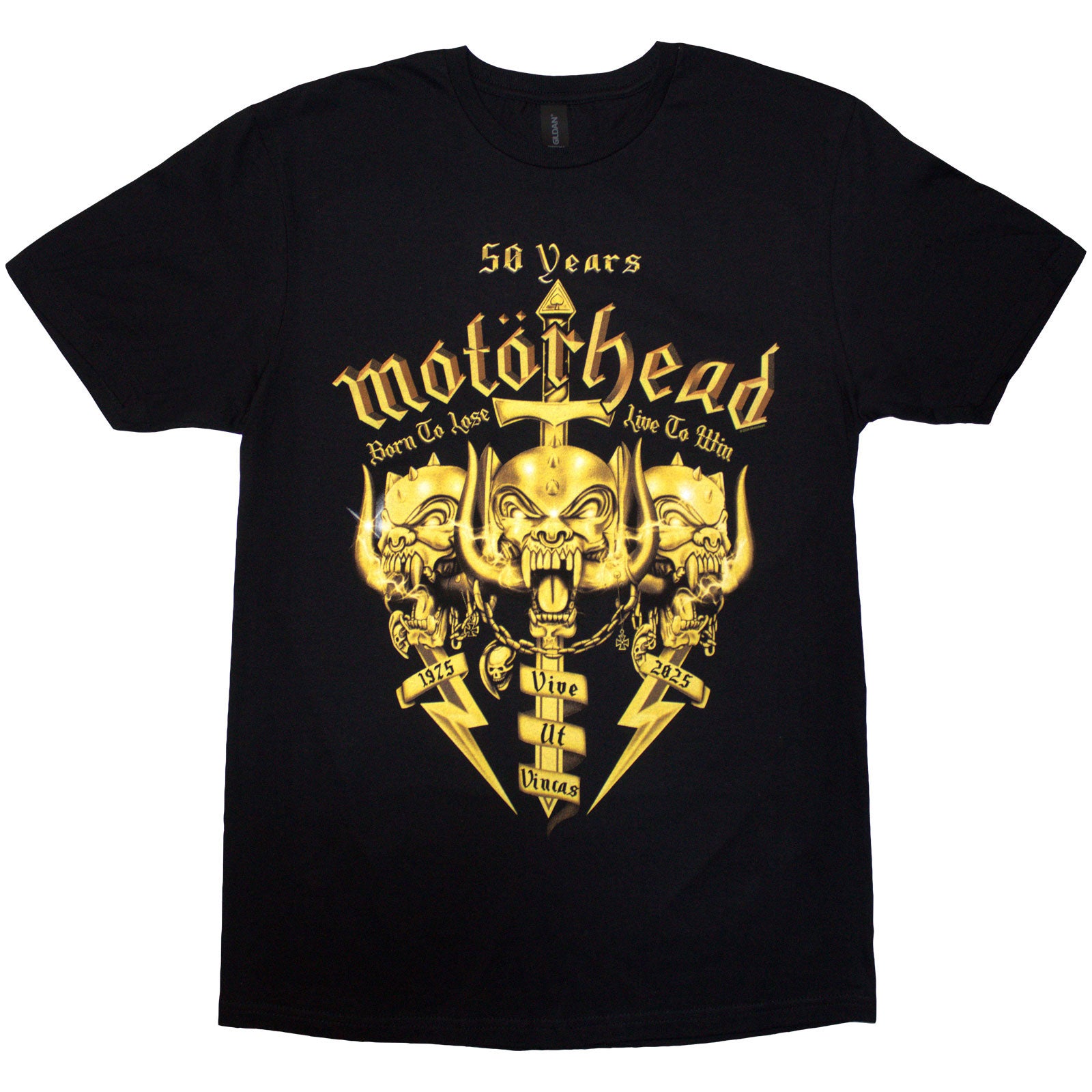 MOTORHEAD - 50 YEARS SWORDS & WARPIG - T-Shirt Black