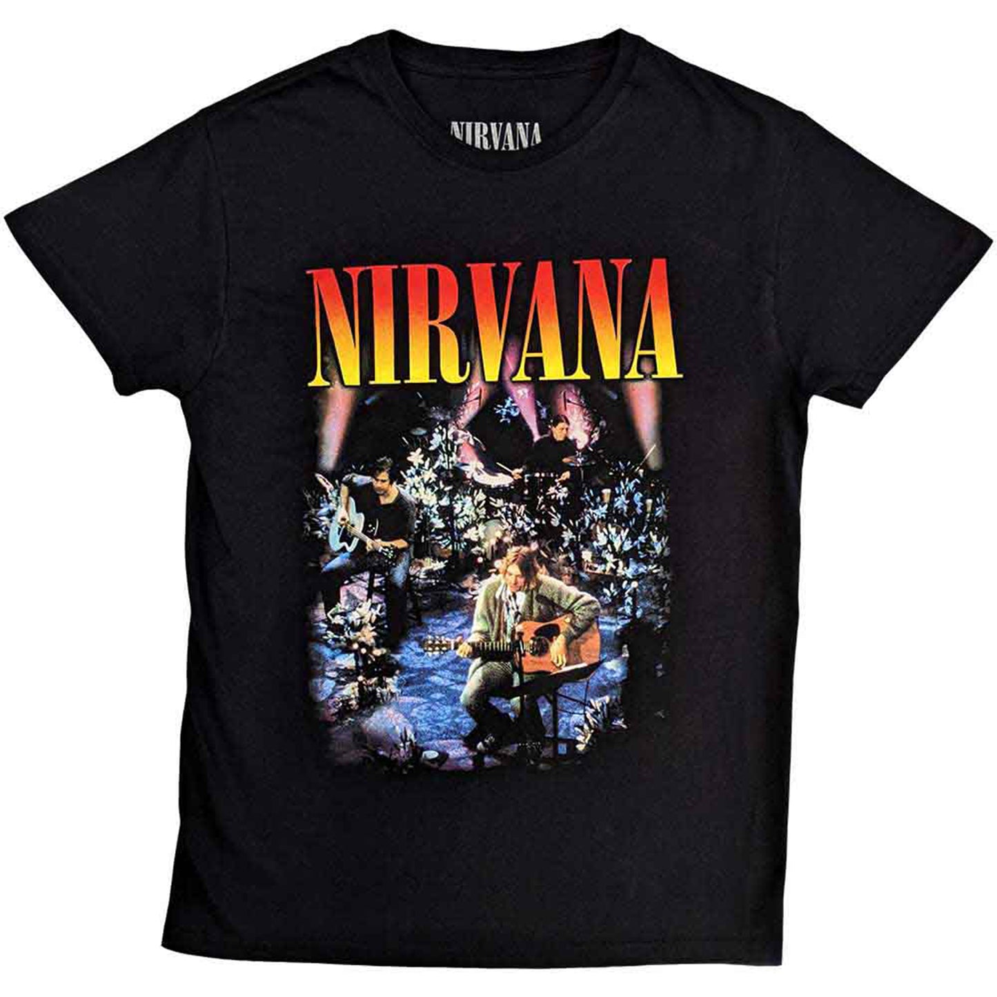 NIRVANA - UNPLUGGED PHOTO - T-Shirt Black