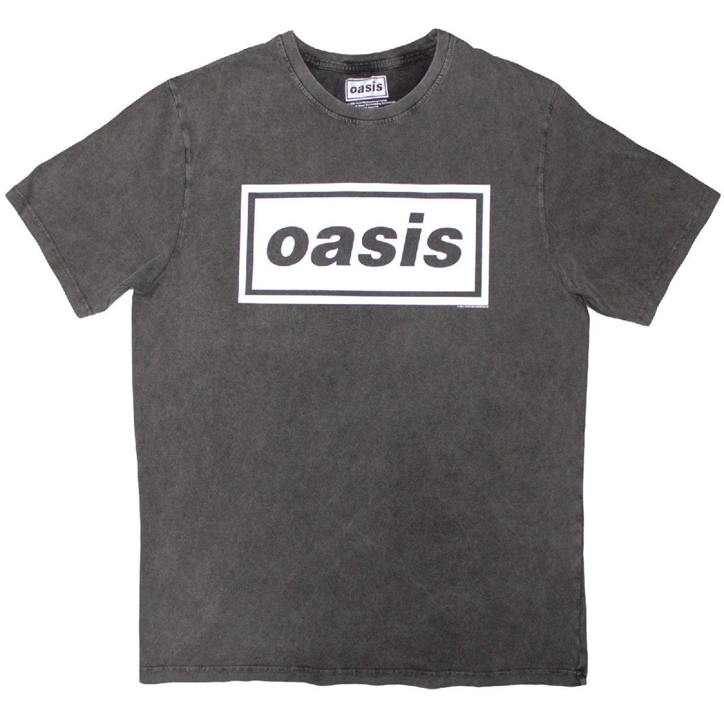 OASIS - DECCA LOGO - Stone Wash T-Shirt Grey