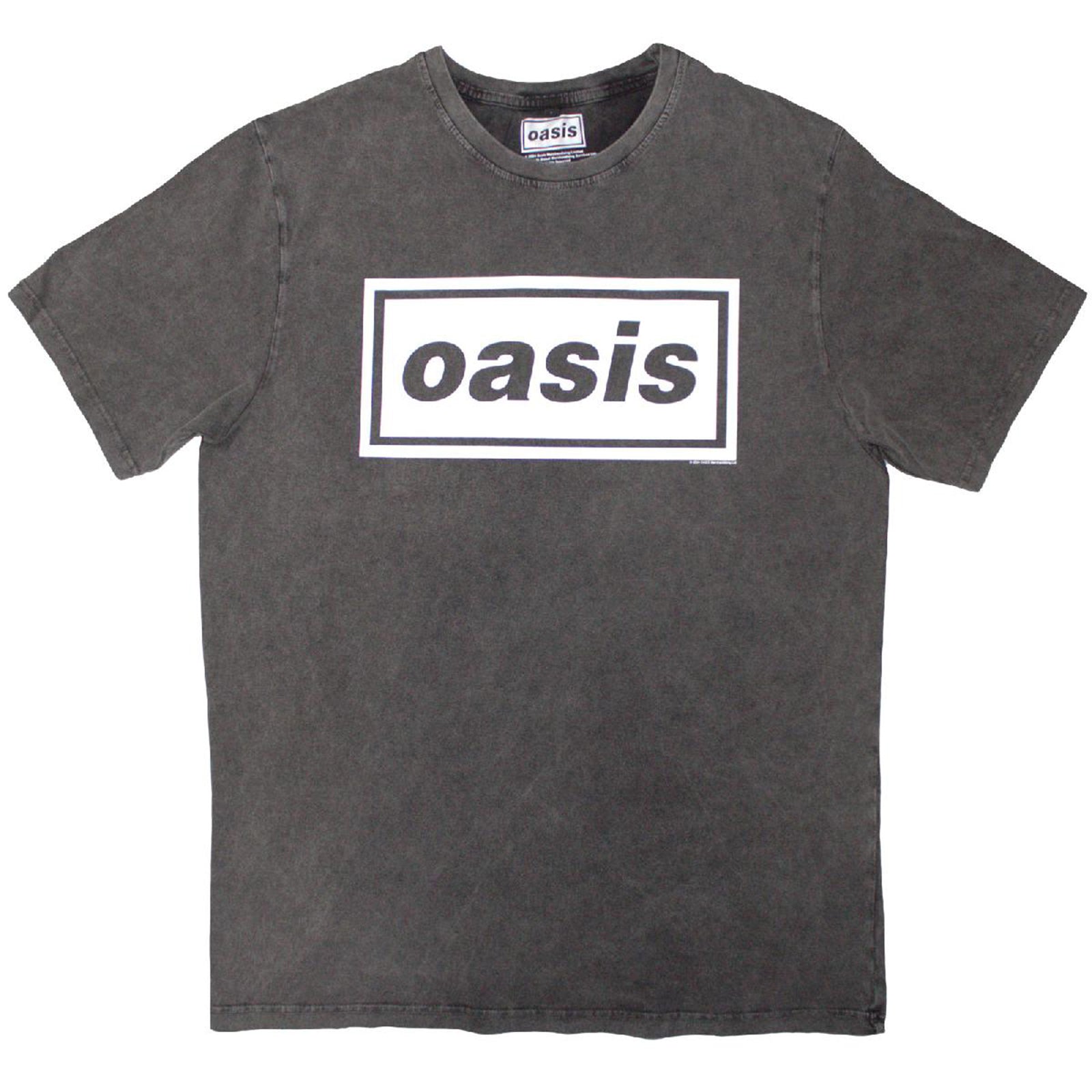 OASIS - DECCA LOGO - Stone Wash T-Shirt Grey