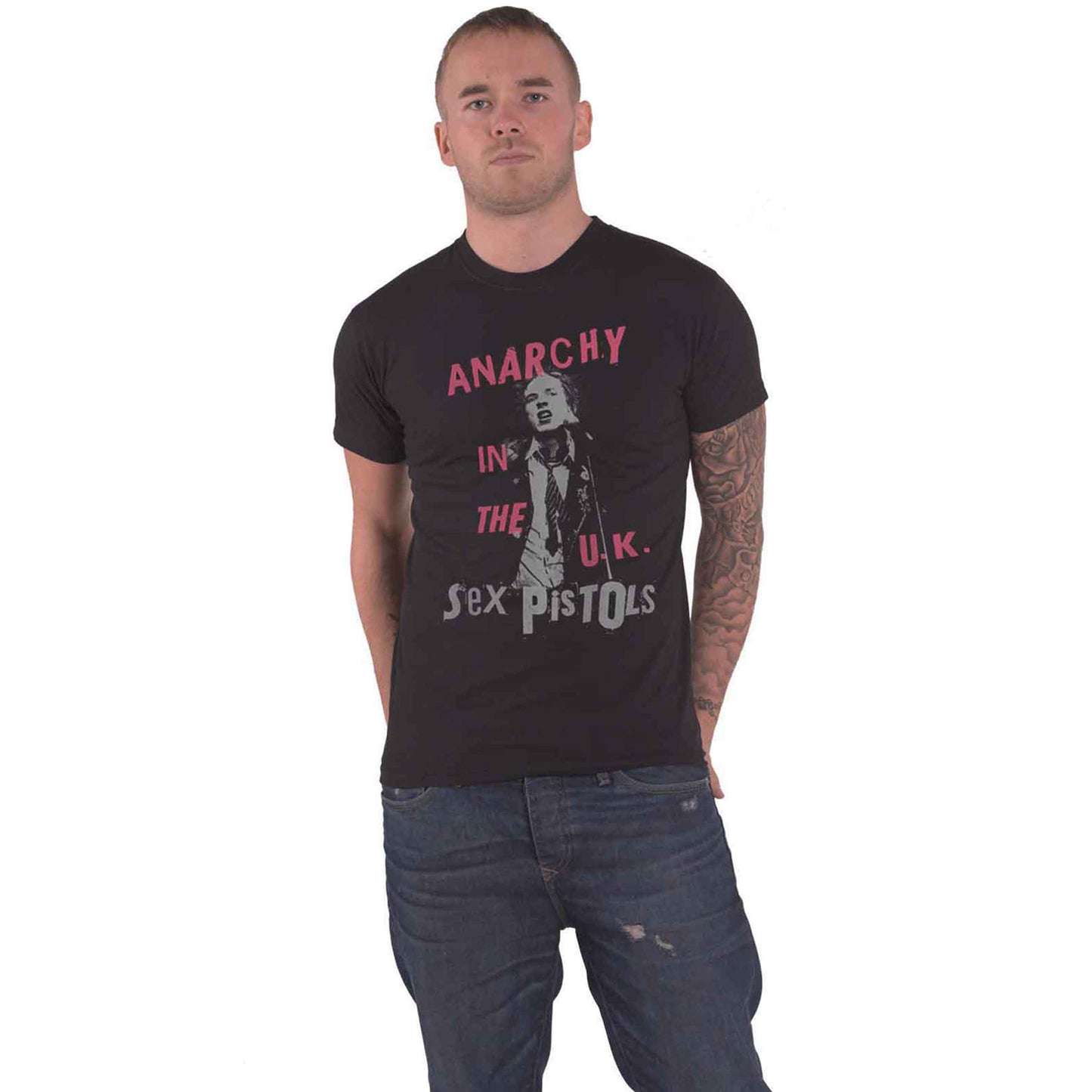 SEX PISTOLS, THE - ANARCHY IN THE UK - T-Shirt Black