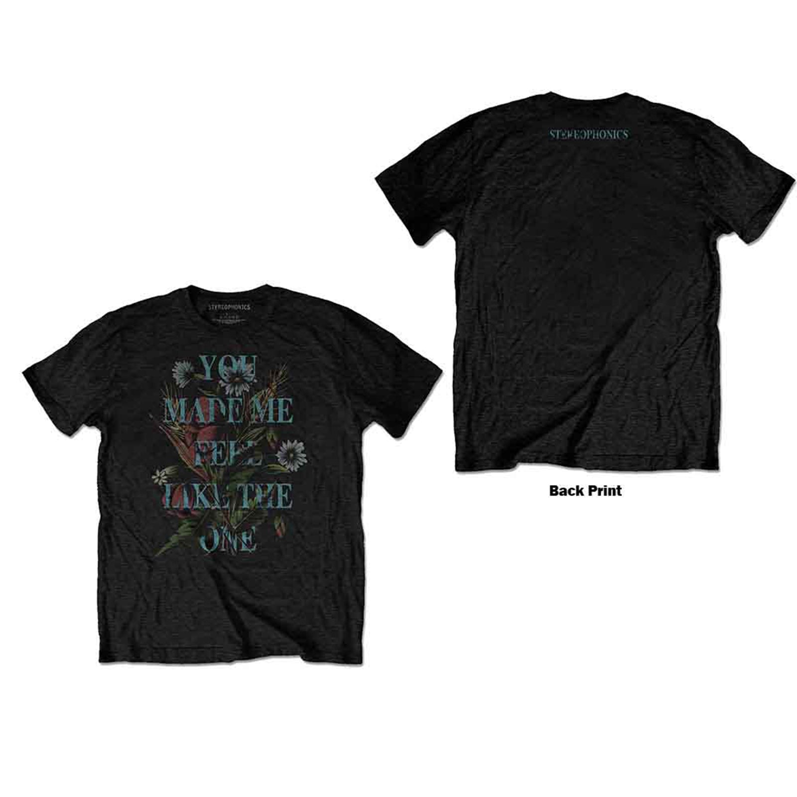 STEREOPHONICS - MAKE ME FEEL - T-Shirt Black (Back Print)