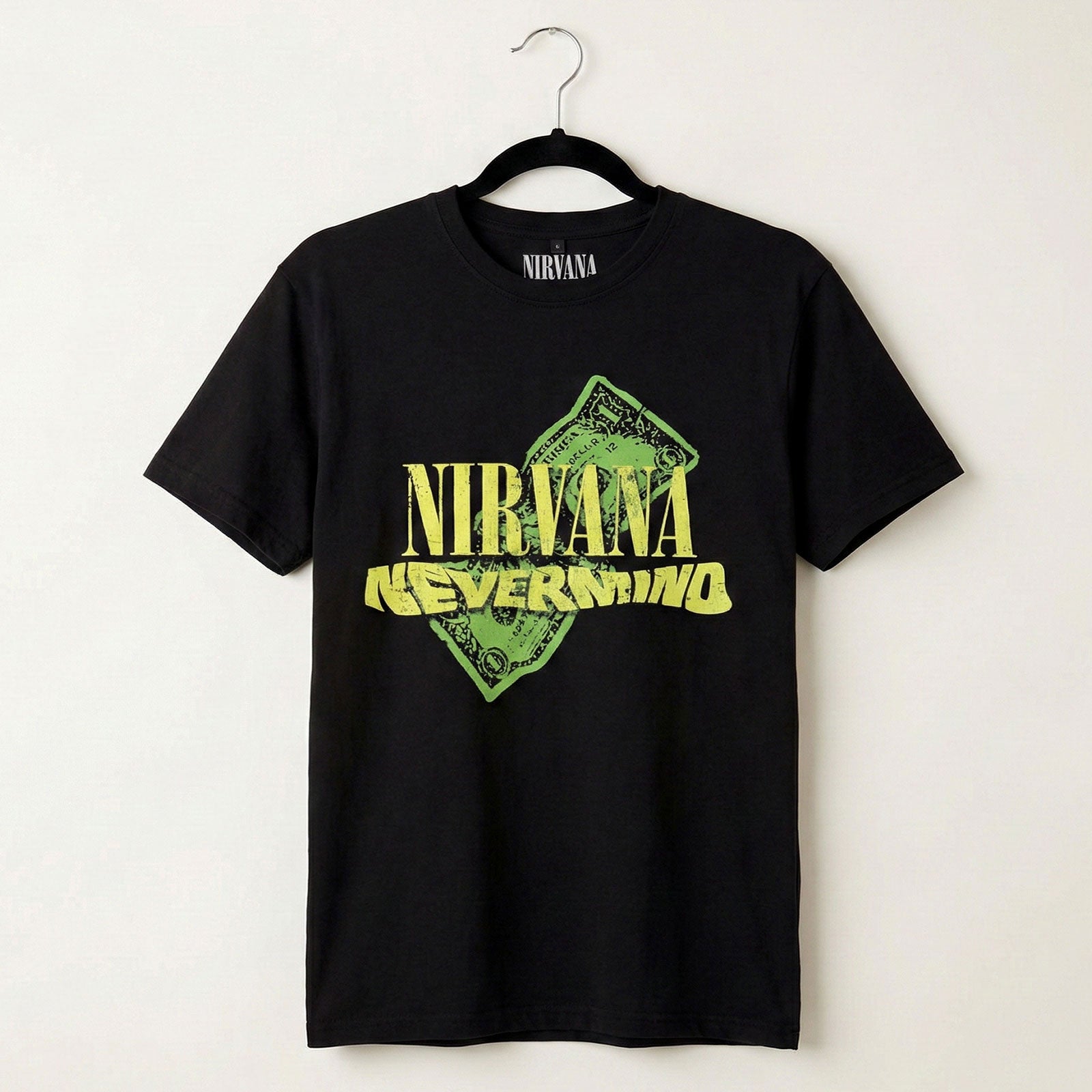 NIRVANA - NEVERMIND DOLLAR - Carbon T-Shirt Black