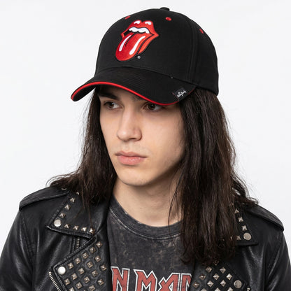 THE ROLLING STONES - CLASSIC TONGUE - Baseball Cap Black